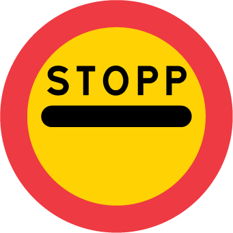 Stopp för angivet ändamål